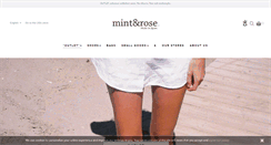 Desktop Screenshot of mintandrose.com