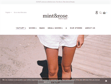 Tablet Screenshot of mintandrose.com